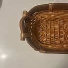 Vintage Wicker Basket With Handles