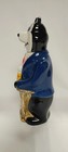 Vintage 1973 Hamms Beer Bear Blue Suit Advertising Decanter