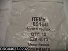 Qty 10  85160 Hillman House   Padlock Blank Keys M-10