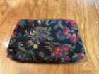 Vintage Floral Tapestry Travel Toiletries Makeup Cosmetic Zipper Bag