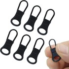 6pcs Metal Zipper Pulls Replacement Tabs Detachable Extenders For Jackets Bags