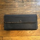 Vintage Leather Travel Shaving Kit W  Case  Safety Razors  Brush   Bottles