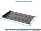 1u Vented Server Rack Shelf 10  Deep Cantilever Tray For 19  Network Racks