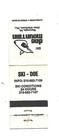 Ski Doe Mountain   Matchcover  Macungle  Pa 