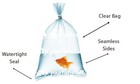 Plastic Aquarium Fish Shipping Bags Watertight 6  X 16  X 2mil 50ct