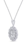 Celtic Knot Tree Life Pendant 18  Necklace Cubic Zirconia 925 Sterling Silver