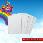 25 Edible Wafer Paper Sheets  rice white 0 4 M Vegetable 8 x11 