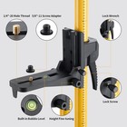 12 Ft  3 7m Professional Laser Level Pole With Tripod And 1 4-inch By 20-inch   