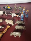 Vtg 22 Pc Mixed Lot Some Lead Figures People Animals  