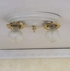 833c Antique 1910 s 20 s Art Deco Ceiling Light Lamp Fixture Hall Bedroom