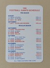 1990 New York Giants Football Pocket Schedule Card Nfl         