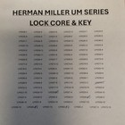 Herman Miller Um Series Lock Core   Key