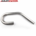 2 5  Od 180   45 Degree U J Combo Exhaust Mandrel Bend Pipe 409 Stainless Steel