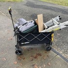 Bougerv Electric Utility Wagon 440lbs Foldable Camping Garden Cart 133wh Battery