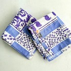 2 Vtg Vera Neumann Mcm Linen Towels Purple Lavender Set Nwt New Hand Tea