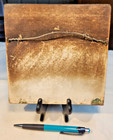 Antique Porcelain Dutch Delft Tile  Rare  Fruit Gatherer  In Wooden Frame