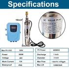 3  Solar Pump Submersible Pump Bore Dc 48v 500w Deep Well Pump   Mppt Controller