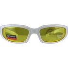Motoframes Mf Chill Padded Riding Glasses White Frames Yellow Lens