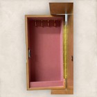 Mcm Oak Wood Jewelry Chest Armoire Box Large Retro 5 Drawer Lined 15x10x8 Taiwan