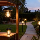 Led Solar Motion Sensor Light Outdoor Garden Pathway Wall Lantern Hanging Lamp