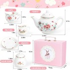 Porcelain Tea Set For Girls  Tea Party Set For Little Girls  Kids Tea Set Kitche