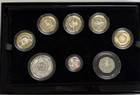 2016 Uk Silver Proof Commemorative Coin Set -  925 Silver Coins With Fine Gold