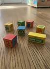 Vintage Playskool Sesame Street Wood Blocks Toy Set