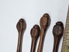 Vintage Wooden Lace Bobbins Set Of 4 Turned Wood Lacemaking Tools 4 Inch
