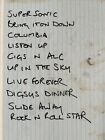 Oasis Handwritten Noel Gallagher Setlist Beautifully Framed