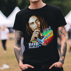 Bob Marley Reggae Band T-shirt Black S-3xl
