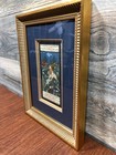 1800   s Indo-persian Antique Miniature Painting Of Hunting Party Framed Clean
