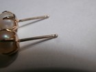 Vintage 14k Gold Post Marked Pearl Stud Earrings No Backs - Tests Gold Filled