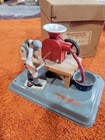 Vintage Ca  1950   s Fleischmann Sausage Grinder German Tin Steam Toy Accessory