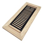 Homewell Hickory Wood Floor Register Flush Mount Floor Vent Cover 6x12 Inch