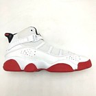  new  Pre-school Kids Nike Air Jordan 6 Rings  ps  White red  323432 160 