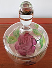 Vintage Hand Painted Glass Bowl
