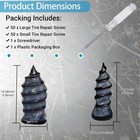 100pcs Tire Repair Rubber Nails Tyre Puncture Repair Screws Kit With Screwdriver