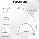 2 Pcs Trailer Coupler Pin With Quick Release Ring  Arch Trailer Hitch Pin  Locki