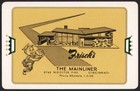 Vintage Single Playing Card Frischs Big Boy Restaurant Mainliner Cincinnati Ohio