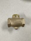 New 3 4   Cast Brass Horizontal Check Valve Air Compressor In Line Vertical