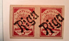 1918 Latvija   Latvia Stamps   - Printed Of German Map  - Riga  