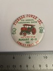 Pioneer Power Threshing Show 1985 Hanley Falls Mn Pin Back Button 2 Inch P171