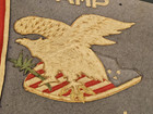 Rare 34  Camp Funston Original World War I Felt Pennant-hand Sewn-united States