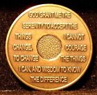 Alcoholics Anonymous Aa 10 Month Bronze Medallion Token Coin Chip Sobriety Sober