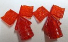 Vintage Hunt Wilde Red Glitter Flag Valve Caps For Schwinn Stingray