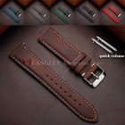 Leather Watch Band 18mm 20mm 22mm 24mm  Quick Release Replacement Watch Strap