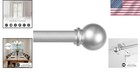 Elegant 28-48   Chelsea Curtain Rod Set In Brushed Nickel For Timeless Windows