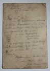 Ww1 British Army Salonika Christmas Card  7th Division  Sgt Mess Rly Warcs  regt