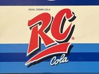 Vintage Rc Royal Crown Cola Clock Restaurant Fountain Diner Menu Cafe Sign  read
