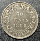 1899 Canada Newfoundland 50 Cents Half Dollar Narrow 9